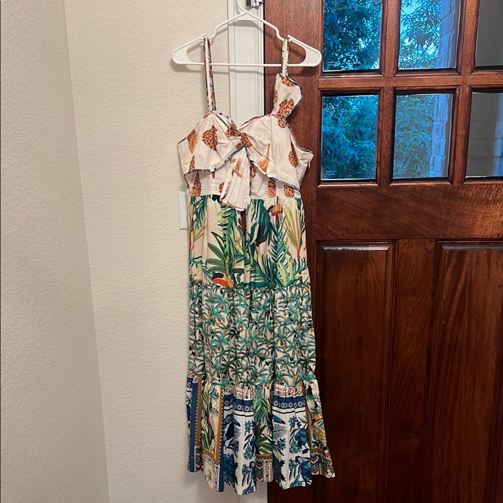 FARM Rio Tropical Print Midi Dress